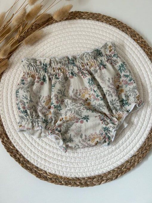 Bloomer fleuri taille 6-9 mois